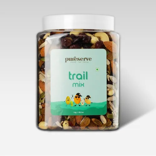 Image of Pureserve Superfood Trail Mix 1kg – Premium Blend of Cashews, Almonds, Raisins, Cranberries, Black Raisins, Pumpkin & Su