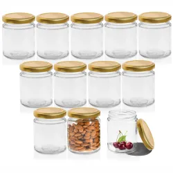 Pure Source India Airtight Glass Spice Jars – 24-Piece Set