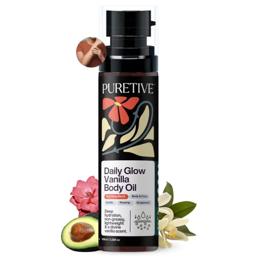 Image of Puretive Premium Fast-Absorbing Hydrating Body Oil Coffee Vanilla 100ml