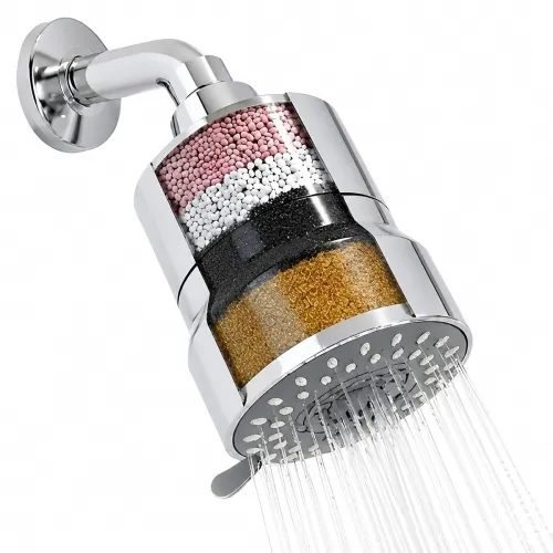 Image of Purifit Water Filter Shower Head Hard Water Softener 3-Mode