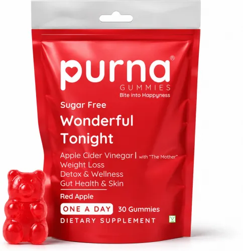 Image of Purna Gummies Sugar Free Apple Cider Vinegar Better Digestion & Clear Skin (30 No)