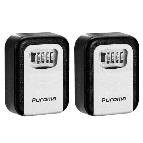 Image of Puroma 4-Digit Combination Portable Key Lock Box