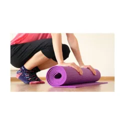 Purple 4mm Non-Slip Exercise Yoga Mat