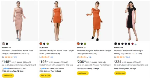 Image of Purvaja Women Dress Starting @ ₹148