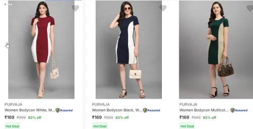 Image of PURVAJA Women Dress Starting @ ₹169