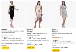 PURVAJA Women Dresses Upto 95% Discount | Starting @ ₹144