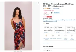 PURVAJA Women’s Bodycon Maxi Dress (Wini-207-L_Multicolored)
