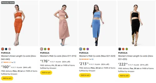 Image of Purvaja Women's Dresses Upto 94% Discount
