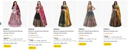 PURVAJA Womens Lehanga choli starting @ ₹607