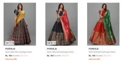 Purvaja Womens Lehenga Choli Starting @₹769