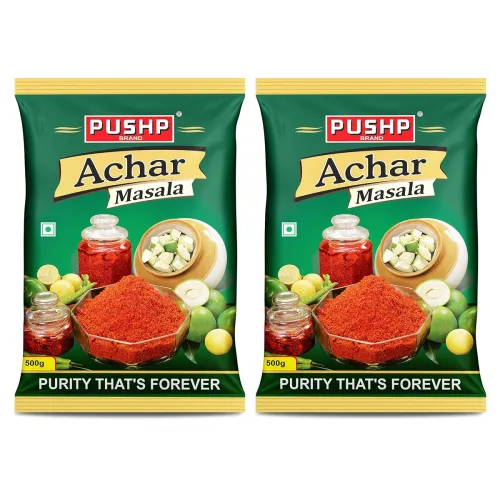Image of Pushp Achar Masala | 500g | Premium Blend of Traditional Spices | Ready-to-Use Pickle Mix | Homemade Pickle Masala | No 