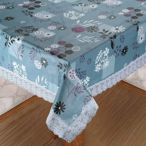 Image of PVC Rectangular Dining Table Cover for 4 Seaters