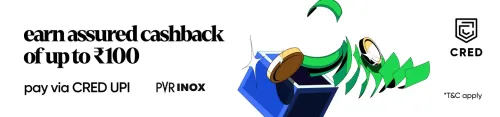 Image of PVR Cinema Offer : Upto ₹100 Cashback on Cred UPI
