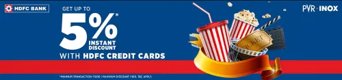 Image of PVR Cinema Offer : Upto 5% Instant Discount on HDFC Bank Credit Card