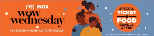 Image of PVR Cinema Offer : WOW Wednesday Special Bundle (Ticket + Food) For Women's