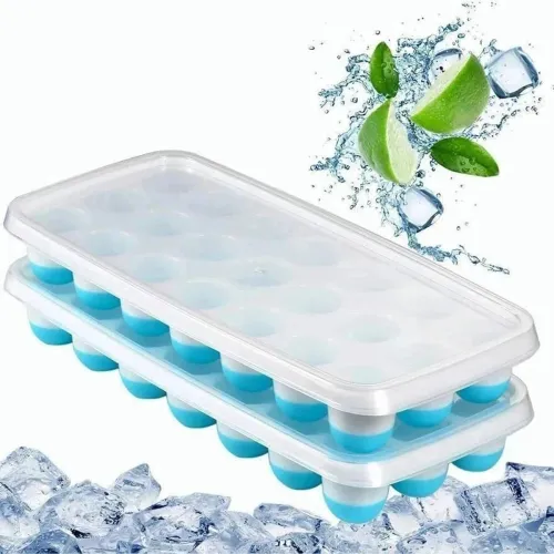 Image of PW PENCILWALA 21-Cavity Silicone Ice Cube Tray