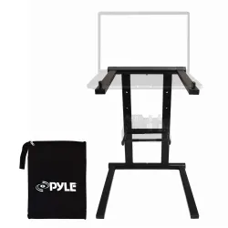 Pyle Folding Laptop Stand, Adjustable Height, Tablet & DJ Mixer Compatible