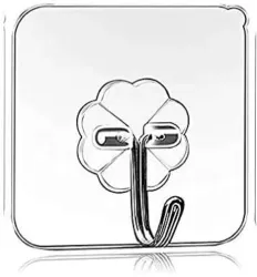 PYORIT Adhesive Plastic Wall Hooks Hangers for Hanging Robe, Coat, Towel, Keys Hook 30 (Pack of 30)