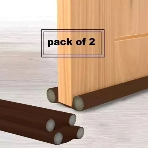 Image of PYORIT (Pack of 2) Twin Door Draft Fabric Cover 