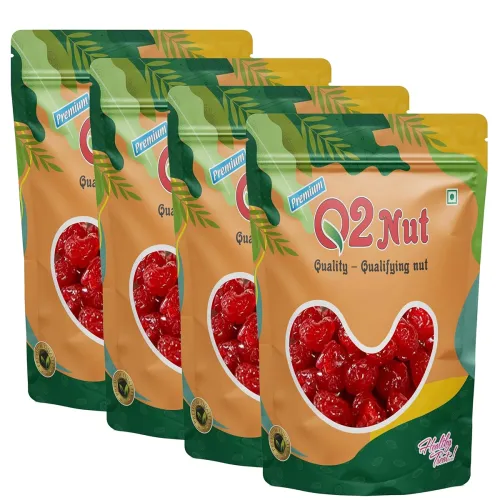 Image of Q2 Nut Dried Cherries 1000 Grams (250 Grams X 4) – Juicy, Sweet and Chewy Snack Rich in Vitamins & Fiber | Loved by Kids