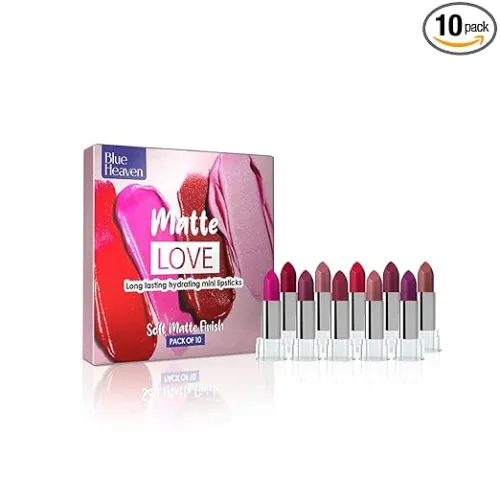 Image of Blue Heaven Matte Love Mini Lipsticks pack of 10 
