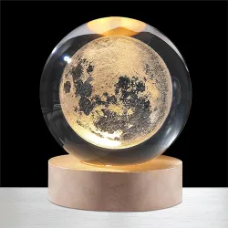 qbpatzwq 3D Galaxy Crystal Ball Night Light