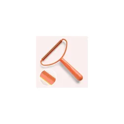 QCEN Compact Portable Manual Fabric Lint Remover Orange Pack 1