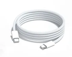 QIBOX 60W USB-C Cable, 1m – White