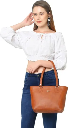 Image of Qisa By Lavie Women Brown Tote