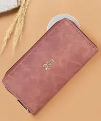 Qisa By Lavie  Women Casual Brown Artificial Leather Wallet 