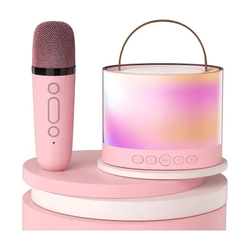 Image of QLECT Portable Karaoke Bluetooth Speaker with Wireless Mic,