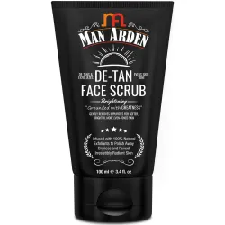 Man Arden De Tan Brightening Face Scrub 100ml - De-Tans & Exfoliates Skin - With Vitamin C