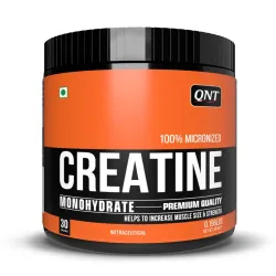 QNT Creatine Monohydrate | 90g | 30 Servings | 100% Pure & Micronized Powder | FSSAI-Tested | Enhanced Performance & Mus