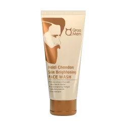 Qraa Haldi Chandan Face Wash for Men (Sandalwood & Turmeric, 100g)