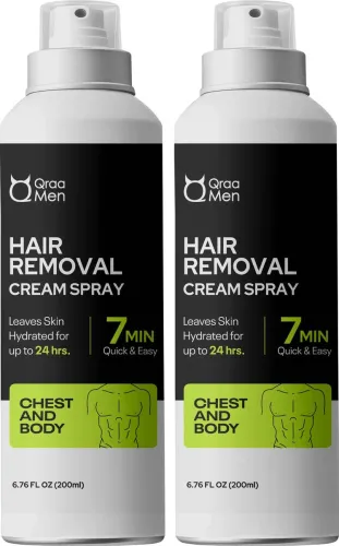 Image of Qraa Men Hair Removal Cream Spray , Set of 2