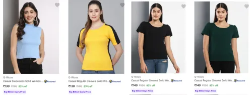 Image of Q Rious Women's Tops upto 85% Discount | Starting at ₹130