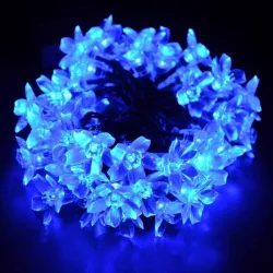 QUACE 16 LEDs 3 m Blue Steady Flower Rice Lights