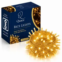 Quace LED Fairy String Lights 72 Feet Warm White, 72 LEDs on Decorative String Lights with Flexible Wire for Diwali, Wedding, Balcony, Bedroom, Party, Indoor & Outdoor Home Decoration, Pack....