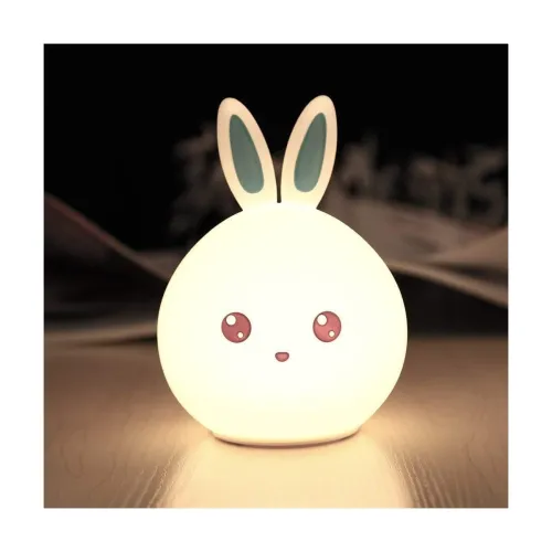 Image of Quace Silicone Rabbit Night Light Blue Ears