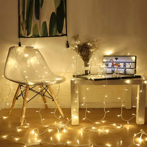 Image of Quace Warm Yellow Teardrop String Lights