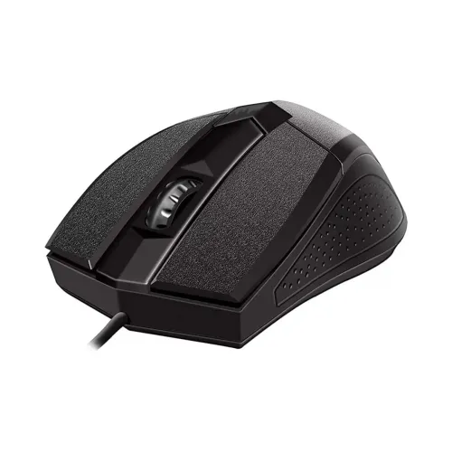 Image of Quantum USB Wired Optical Mouse, QHM224D, Black