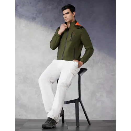 Image of Qube By Fort Collins Men's Polyester Standard Length Regular Fit Lightweight Winter Jacket 
