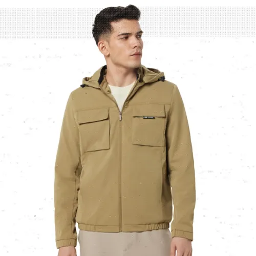 Image of Qube By Fort Collins Men's Regular Fit Lightweight Winter Jacket