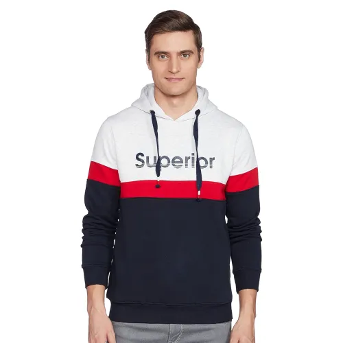 Image of Qube By Fort Collins Men's Cotton Hooded Sweatshirt