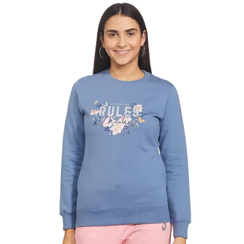Image of Qube By Fort Collins Women's Cotton Crew Neck Sweatshirt