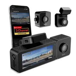 Qubo 3-Channel Dashcam Trio by Hero Group (Front+Rear+Cabin Camera) [New Launch]