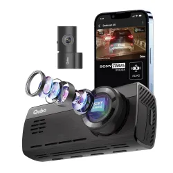 Qubo Dashcam Pro 4K [2026 Edition] | True 4K-Sony STARVIS IMX415 Sensor