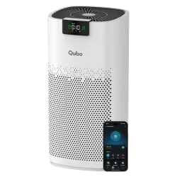 Qubo Q600 Smart Air Purifier for bedroom & living room by Hero|Up to 600 SqFt|True HEPA H13|Removes 99.99% Dust, Allergens,Smoke & PM2.5| 450 m³/h CADR|5-Stage Filter|App Control|9000Hrs Fil...