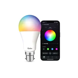 QUBO Smart Bulb from Hero Group | 12W B22 LED | Wi-Fi & BT | Compatible with Amazon Alexa & Google Assitant (16 Million Colours, 16 Preset Scenes and Warm/Neutral/White Tunable light)