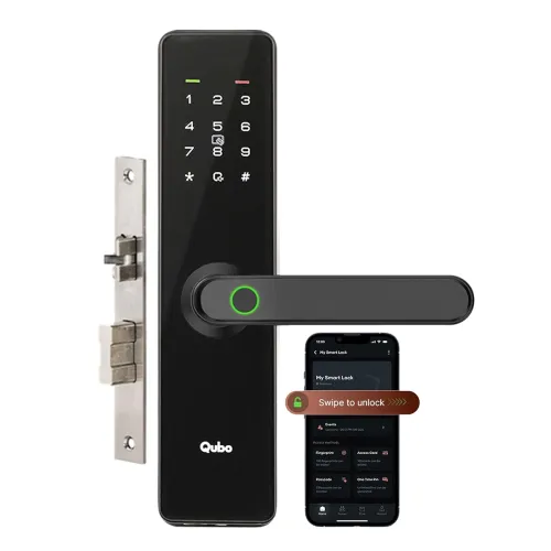 Image of QUBO Smart Door Lock Essential from Hero Group 7-Way Unlocking 